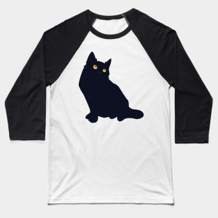 Black Cat Baseball T-Shirt